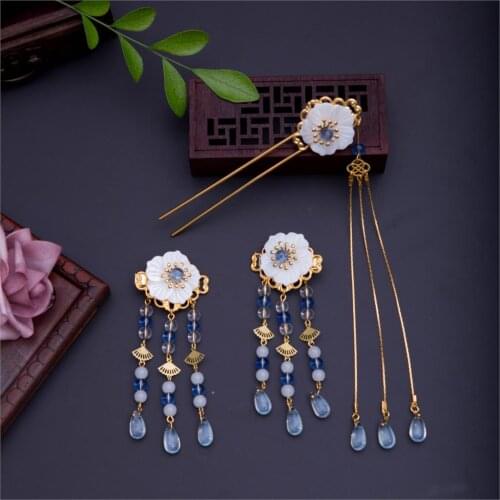 Walking tassel Han clothing hair accessories costume tiara hairpin super fairy suit accessories handsome classical scorpion