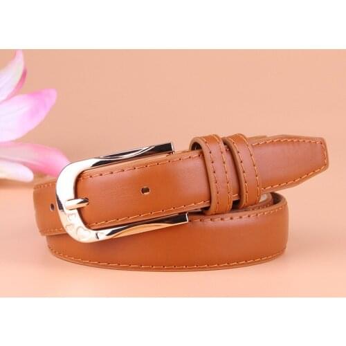 Ladies Belt Female Pu Leather Fashion Wild Jeans Belt Fine Decoration Casual Tide Student Models Belt Width Buckle Width Style