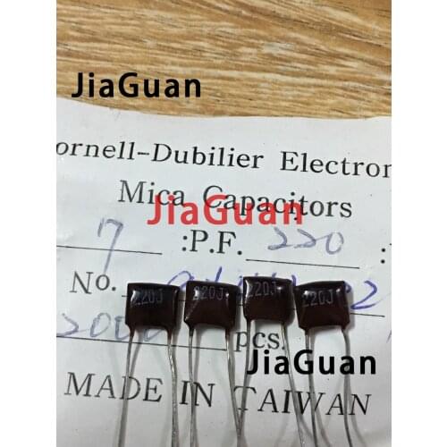 20PCS CDM Silver Mica 500V220PF 5% P3.5MM mica capacitor 500V 220P 221 220pF/500V 500V220P 500V221