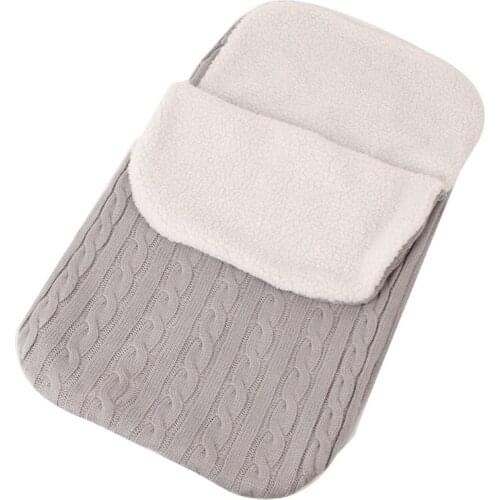 XXFE Durable Newborn Baby Sleeping Bag Plus Velvet Knit Soft Warm Blanket Swaddle Stroller Quilt Gifts for Baby Girls Boys