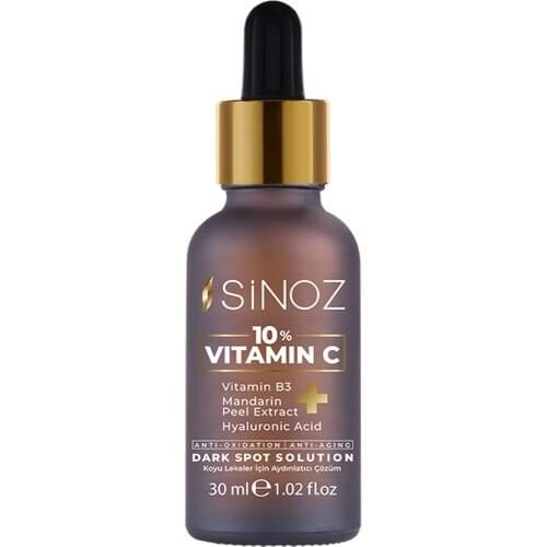 Sinoz Vitamin C Serum 30 ml Provides an elastic, timeless, vivid, smooth and color-balanced skin appearance