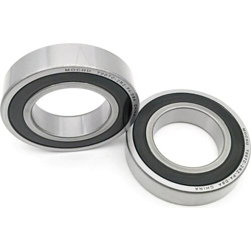 1 Pair MOCHU 7007 7007C 2RZ P4 DB 35x62x14 35x62x28 Sealed Angular Contact Bearings Speed Spindle Bearings CNC ABEC-7