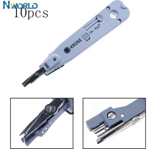 Nworld 10PC KRONE LSA-Plus Crimper For Ethernet LAN Network Cat5 RJ45 Telecom Phone Wire Keystone Jack Module Cable Patch Panel