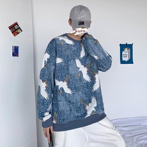 2021 Mens Printing Round Collar Hoodies Cotton Clothes Casual High-quality Sweatshirts Color Pullover Loose Coats S-4XL