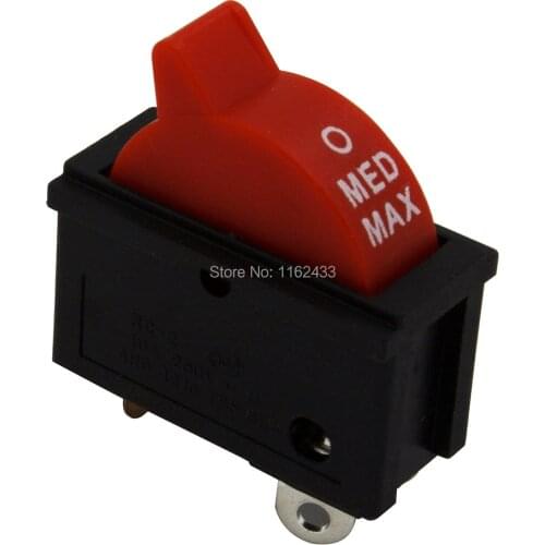 5pcs / lot KCD16-103 3 pin hair drier boat rocker switch blow drier switch RC-2