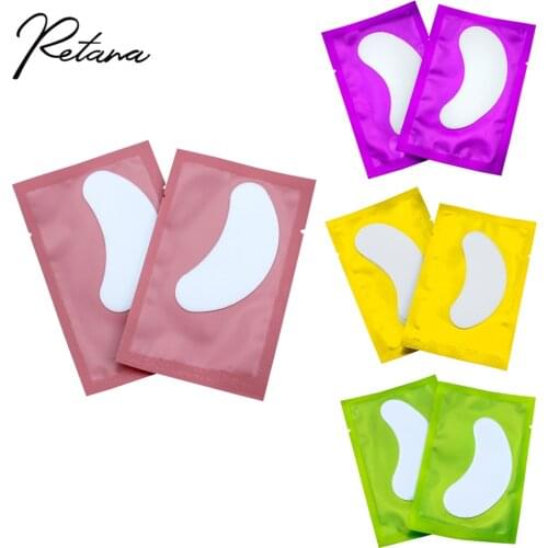 50/100 Pairs Paper Patch Eyelashes Under The Eye Pads Eyelash Extension Paper Patch Eye Stickers Stickers Packaging Makeup Tools