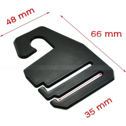 35mm Webbing Black Plastic Necktie Hanger&Hook For Ties Garment Accessories