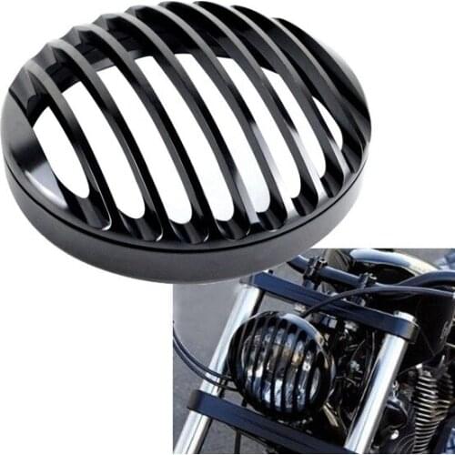 For Harley Sportster Accessories Black Anodized 5.75" 5 3/4" Headlight Grill Cover For Harley Sportster XL883 XL1200