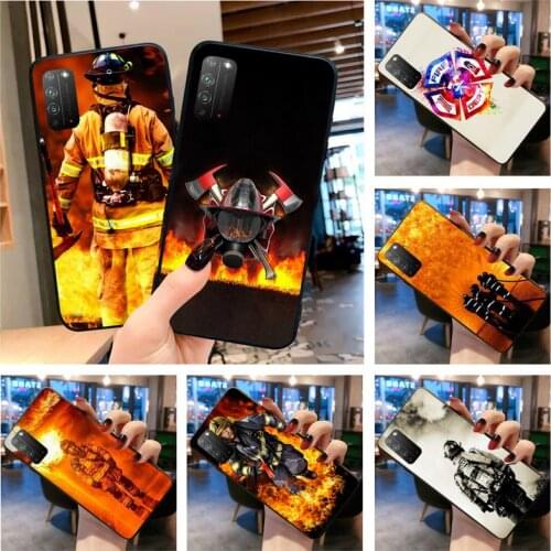 HUAGETOP Firefighter Heroes Fireman Luxury Phone Case for Huawei Honor 30 20 10 9 8 8x 8c v30 Lite view pro