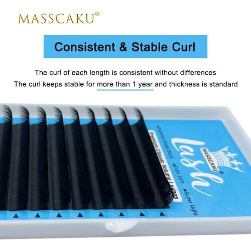 2021 Newest Style All Size Premium Natural Synthetic Faux individual extension cilia with eyelash packaging box for beauty