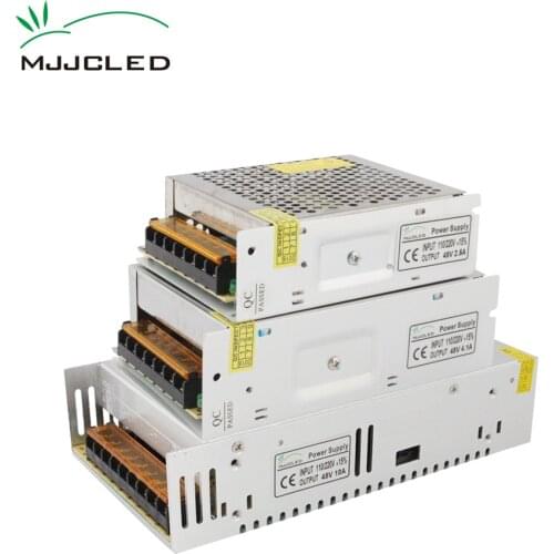Power Supply 48V 5A 10A 12.5A 600W 480W 240W AC DC 110V 220V 48V Transformer LED Driver Switching Power Supply for Strip Light
