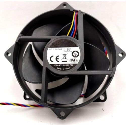 Original FA09025H12LPB 12V Cooling Fan Replacement 4Pin PWM CPU Cooling Fan for Cooler Master I3 I5 I7 CPU Fan