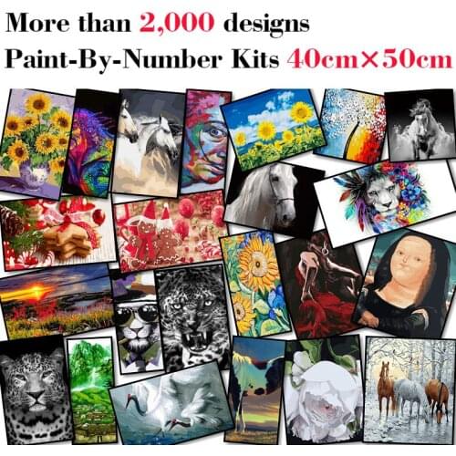 Mileelife Paintting By Numbers for Kids Adults DIY Beginner Oil Painting Kit Home Decoration