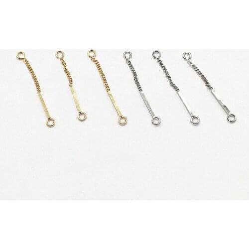 New arrival! 31x3mm 40pcs Plating Real gold Chain/Ring Connector For Earring DIY parts,Jewelry Accessories Findings & Component