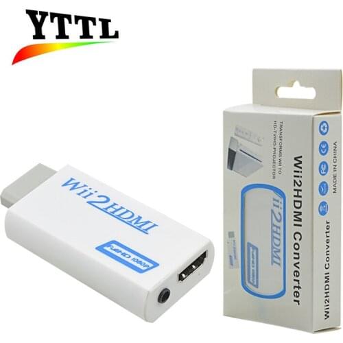 New Adapter ConverterFor Wii to HDMI-compatible Adapter Converter Support 720P1080P 3.5mm Audio For HDTV Wii2HDMI-compatible