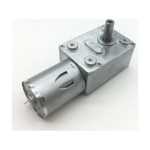 JGY370 DC6V/12V24V 2RPM to 150 RPM High Torque Speed Reducer Metal Worm Gear Box Motors Reversible Low Speed Worm Gear Motor