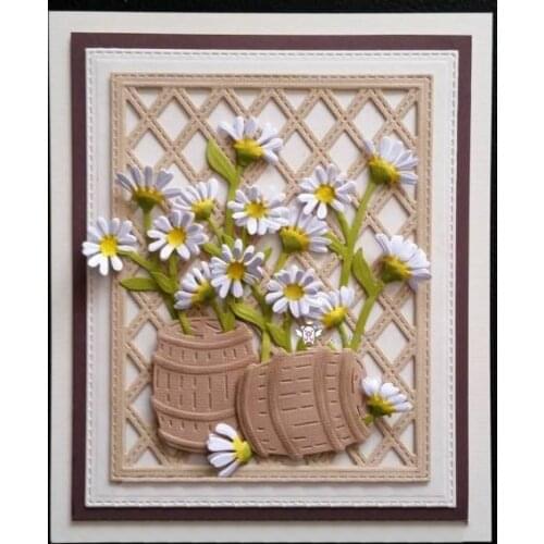 Mmao Crafts Metal Steel Cutting Dies Latest 4Pcs daisy flowers Stencil For DIY Scrapbooking Paper/photo Cards Embossing Dies