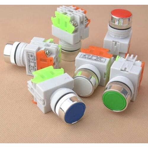 22mm maintained latching push Button Switch self-locked NO+NC