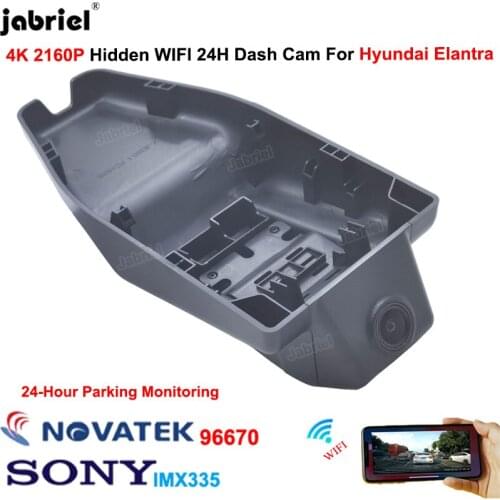 Hidden Wifi 4K Dash Cam Car Dvr Camera 2160P Drving Recorder Novatek 96670 For Hyundai Sonata dn8 for Hyundai Lafesta 2020 2021