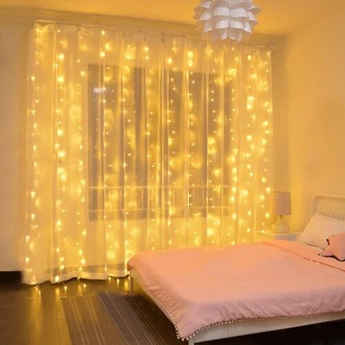 Led wedding fairy string light Christmas garland 3m USB silver copper wire curtain light with remote for party home decoration