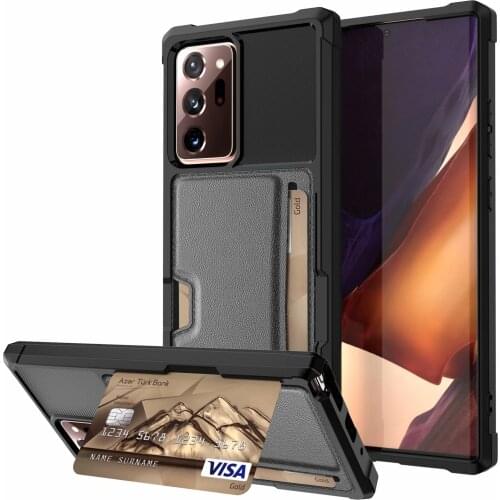 UYFRATE Shockproof Slim Magnetic Leather Card Slots Wallet Case Funda For Samsung Galaxy Note 20 Ultra S20 Ultra Note 10 S10 S9