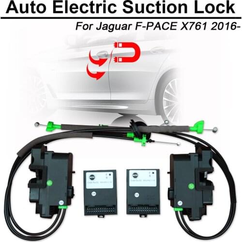 Smart Auto Electric Suction Door Lock for Jaguar F-PACE F Pace X761 Automatic Soft Close Door Super Silence Car Vehicle Door