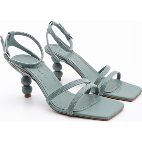 Womens Heeled Sandals Summer - Women Shoe | Sandals Women 2021 | Sandals Heels Women - Bople 36-40 You | black Beige Green