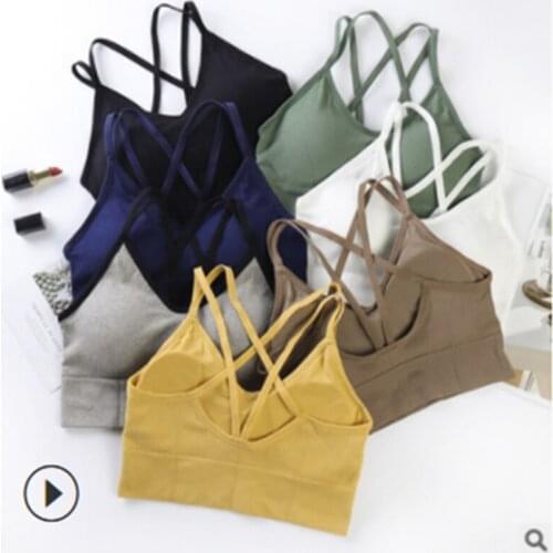 Women Yoga Sport Bra Women Shockproof Sexy Back Sports Bras Breathable Athletic Fitness Running Gym Vest Tops Sportswear