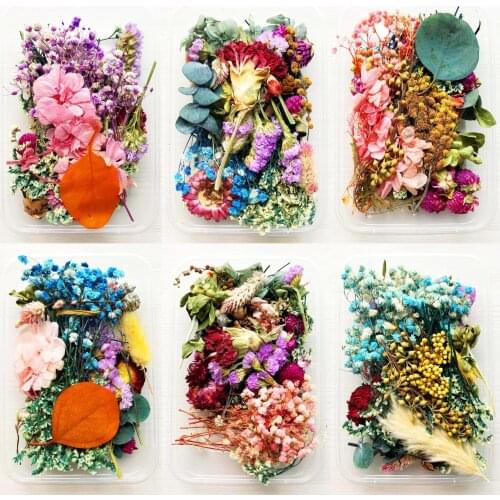 1 Box Real Dried Flower Dry Plants For Aromatherapy Candle Epoxy Resin Pendant DIY Candle Making Candle Making Materials
