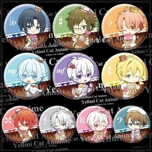 1pc IDOLiSH7 badge anime IZUMI IORI YAMATO MITSUKI YOTSUBA Icons Brooch Pins