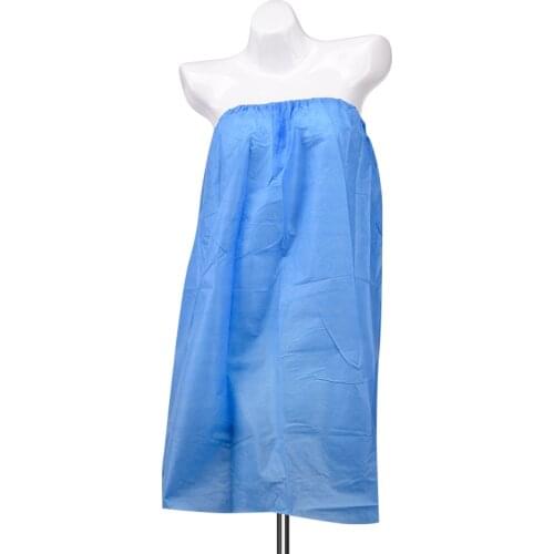 10 Beauty salon disposable tube top bath skirt ladies sweat steaming clothes clean thick wrapped chest non-woven sauna bathrobe