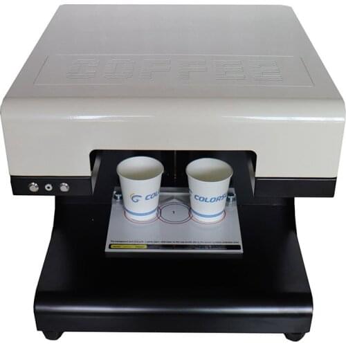 2018 New Coffee Printer 2 Cups USB DIY Design Food Print Machine 110V 220V For Cookies Coffee Yogurt Printing