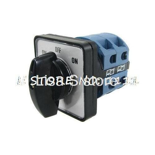 440VAC 240VAC on-off-on Position Momentary Rotary Cam Changeover Switch