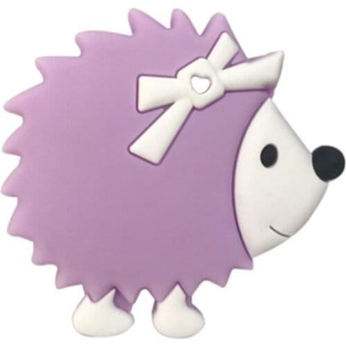 5pcs New Accessories Fashion Cute Mini Hedgehog Silica Beads Baby Safety Food Grade Silicone Pacifier Diy Baby Pacifier Chain