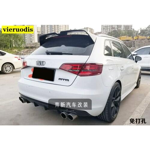 A3 Hatchback Carbon Fiber Rear Roof Spoiler Wing for Audi A3 S3 S Line 2014-2018 Auto Car Styling