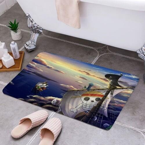 One Piece Going Merry Sunn 3D Print Doormats Rectangle Non-Slip DoorMat Bedroom Kitchen Entrance Print Door rugs Dropshipping