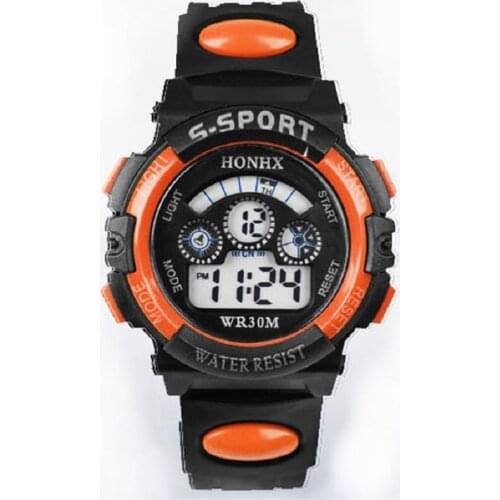 Child Kids Digital Watch For Swim Sports Waterproof Led Watch For Students Girls Boys Multi-function Clocks Wrist Watch