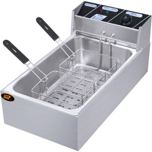 GUYX 12L Double cylinder electric fryer Commercial electric fryer Fries machine Fryer fried chicken