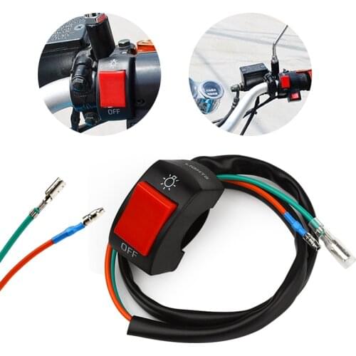 Electric Bicycle Throttle ON/OFF Button Connector push switch Motorcycle Switches Handlebar Switches Motorbike Accessories
