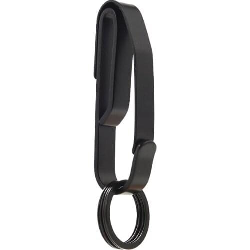 H865 Big black buckle metal keychain EDC key ring storage tool military regulations belt buckle big buckle car buckle