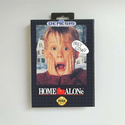 Home Alone - USA Cover With Retail Box 16 Bit MD Game Card for Sega Megadrive Genesis Video Game Console