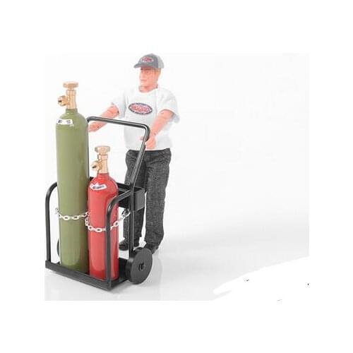 Garage Series 1/10 Dual Tank Welder tool Cart RC Cralwer d90 d110 RC8WD TF2 SCX10 CROSS PG4 Tamiya cc01 hulix toyota couisER TRX