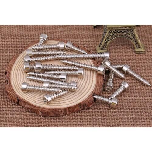 M4 M5 M6 8.8 Nickel-Plated Hex Self-Tapping Screw Model Self-Tapping Screw Cup Head Acoustic Screw 10 Pcs