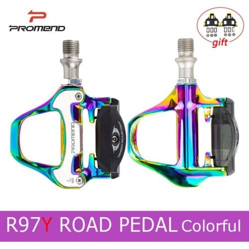 Promend new Road Bike Self-Locking pedal Bicycle Colorful Pedals for Professional Shimano SPD-SL system Road Bike Clipless Pedal