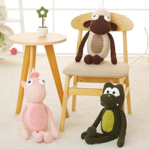 60cm New Hot Cartoon Long Legs Arms Sheep Plush Toys Soft Anime Goat Movie Stuffed Sleep Doll for Kids Girlfriend Birthday Gifts