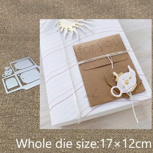 New Design Craft Metal stencil mold Cutting Dies teacup envelope decoration scrapbook die cuts Album Paper Card Craft Embossing