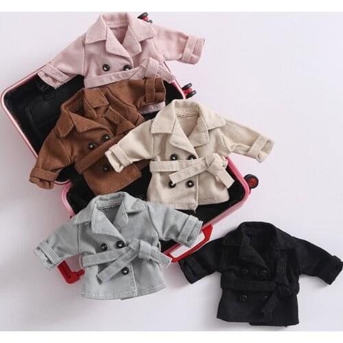 Ob11 baby clothes trench coat 1/12 BJD clothes GSC round is sister head Molly doll clothes coat doll accessories