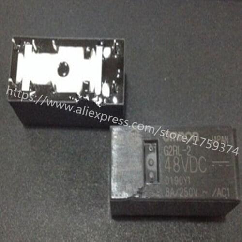 Wholesale 100pcs/lot G2RL-2-DC48V 8A 8feet relay