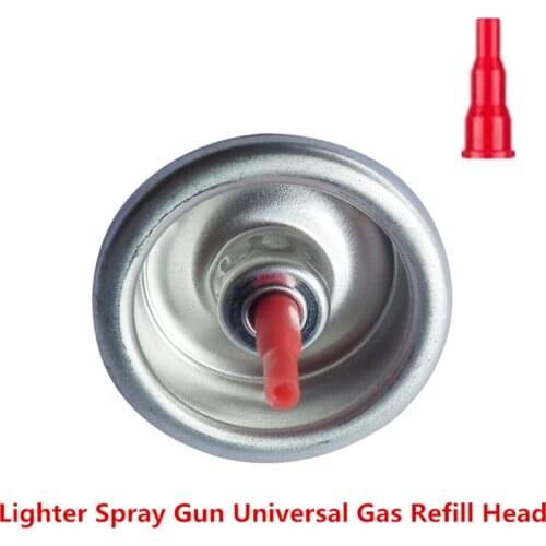Cigarette Lighter & Spray Gun Universal Butane Gas Fill Plastic Head Can Put On Cassette Gas Tank Inflatable Reusable Adapter
