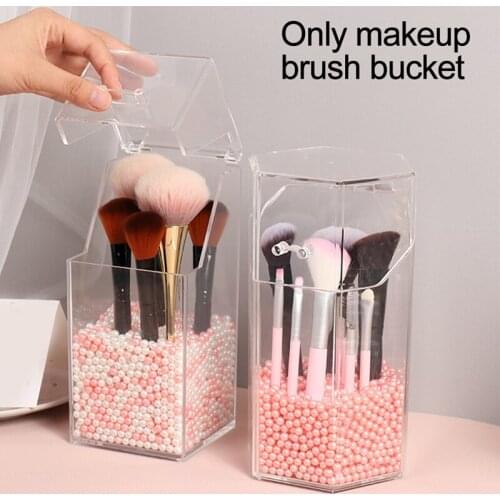 Transparent Acrylic Cosmetic Organizer Makeup Brush Container Storage Holder Lipstick Storage Container Pencil Clear Box